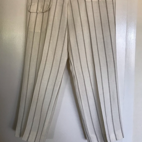 LARRY LEVINE P , 55% linen pants  ,6P size ! - Picture 4 of 10